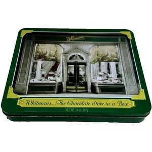 Whitmans The Chocolate Store in a Box Collectible Tin Vintage Candy Container